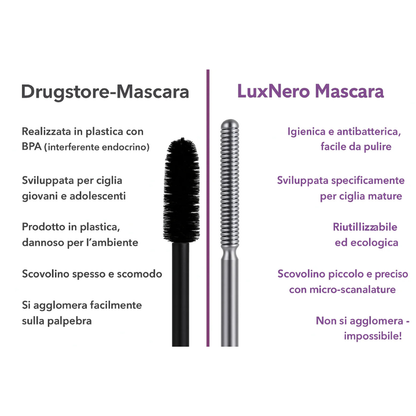 LuxNero | Mascara naturale, ampio e premuroso